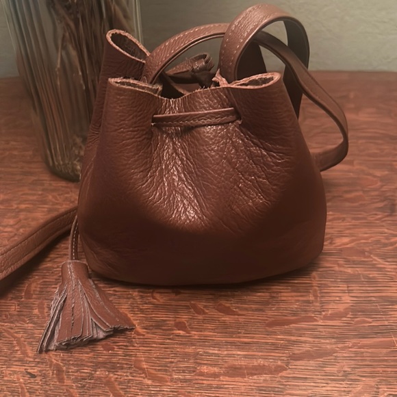 Shaffer LA Greta Tassel Bucket Mini Crossbody Bag - Picture 7 of 10